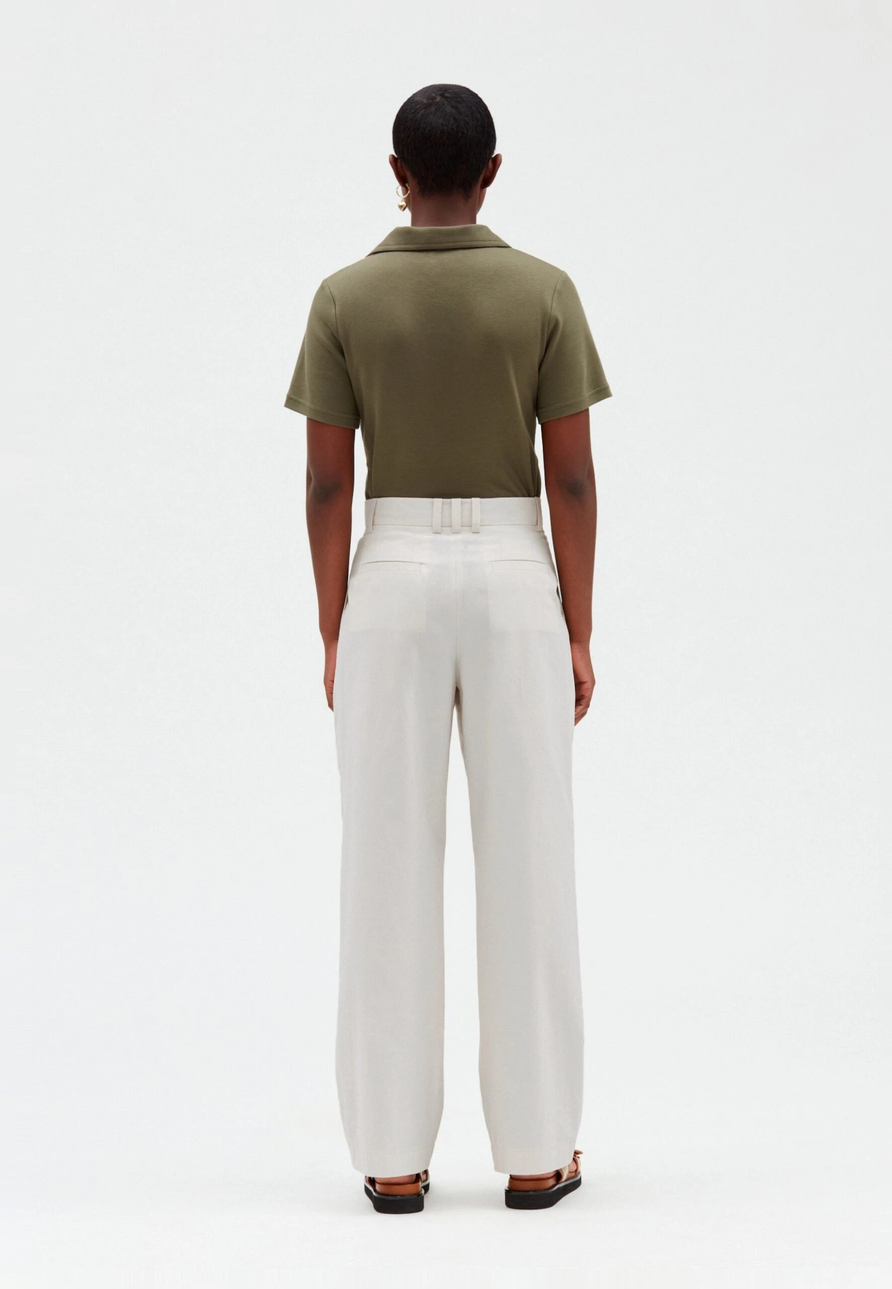 CLAUDIE PIERLOT Pearl - Pantalon Classique - Ivoire 5 CLAUDIE PIERLOT Pearl - Pantalon Classique - Ivoire – Image 3