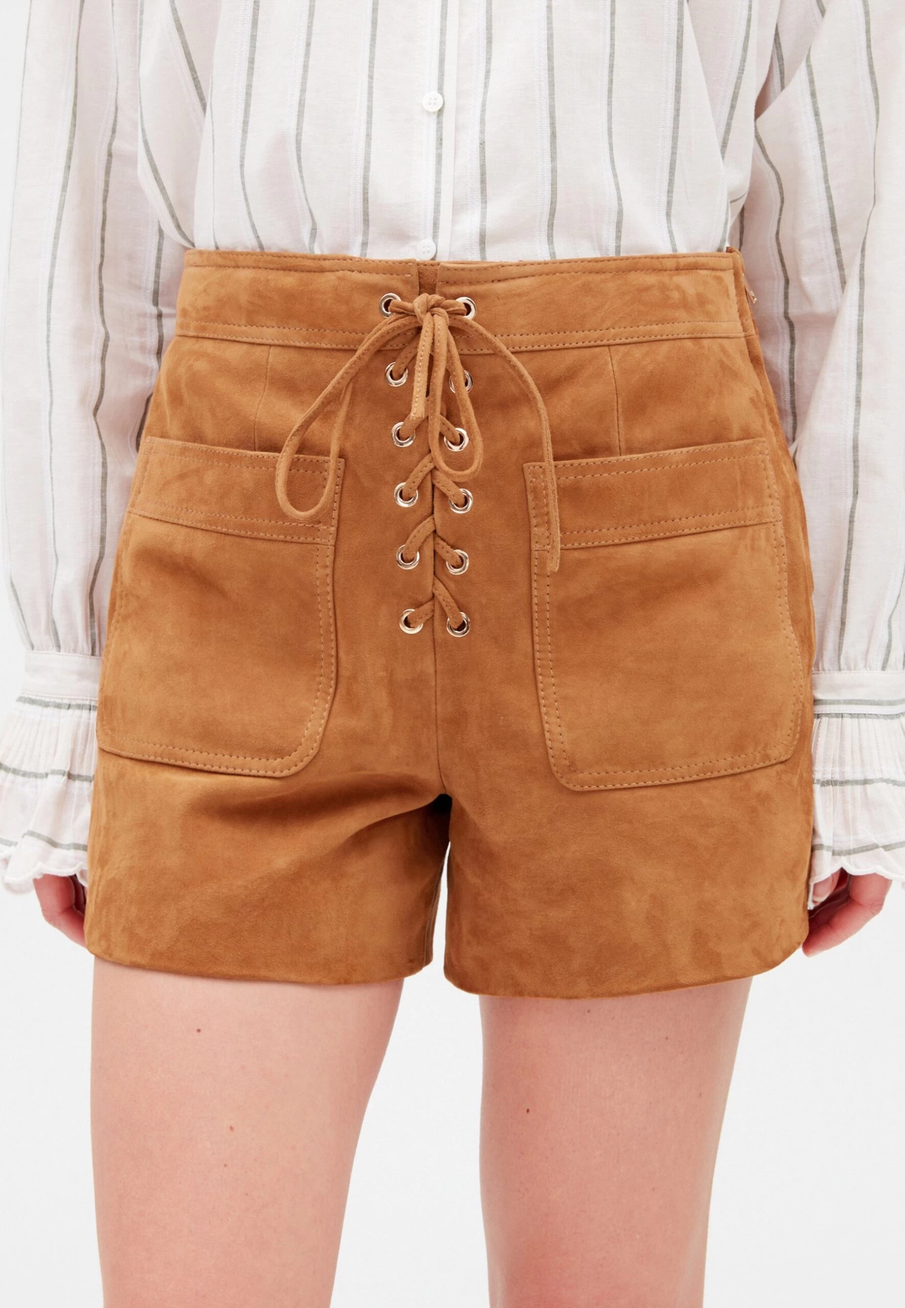 CLAUDIE PIERLOT Chris - Short - Camel 3 CLAUDIE PIERLOT Chris - Short - Camel