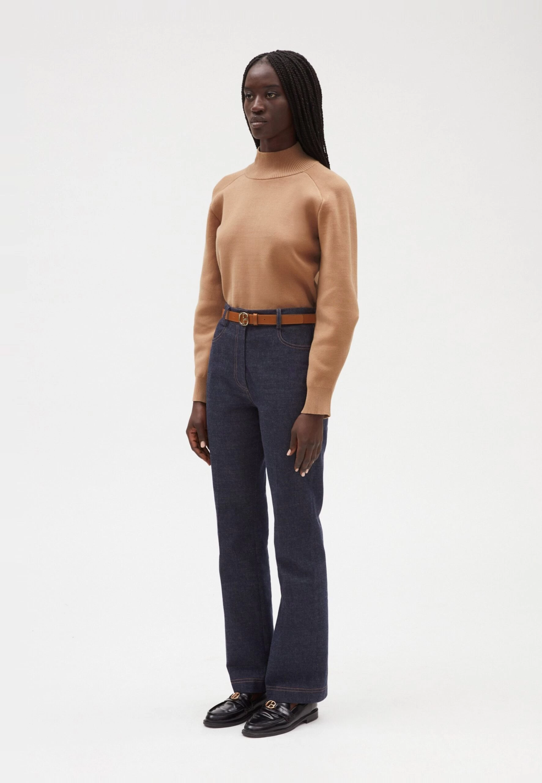 CLAUDIE PIERLOT Paolong - Jean Bootcut - Denim Brut 4 CLAUDIE PIERLOT Paolong - Jean Bootcut - Denim Brut – Image 2