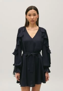 CLAUDIE PIERLOT Rollingo - Robe De Jour - Marine