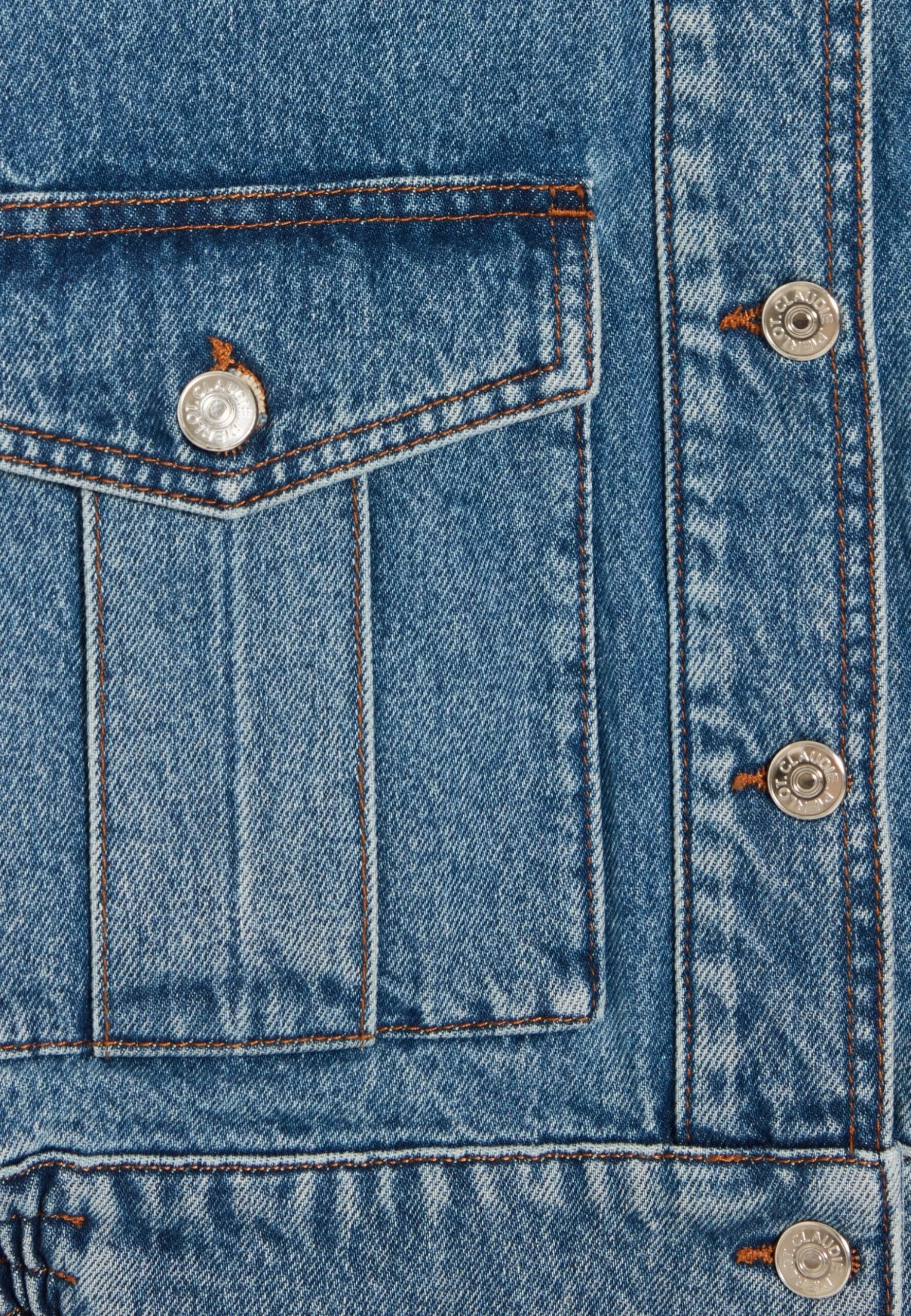 CLAUDIE PIERLOT Volume - Veste En Jean - Denim Mid Blue 8 CLAUDIE PIERLOT Volume - Veste En Jean - Denim Mid Blue – Image 6