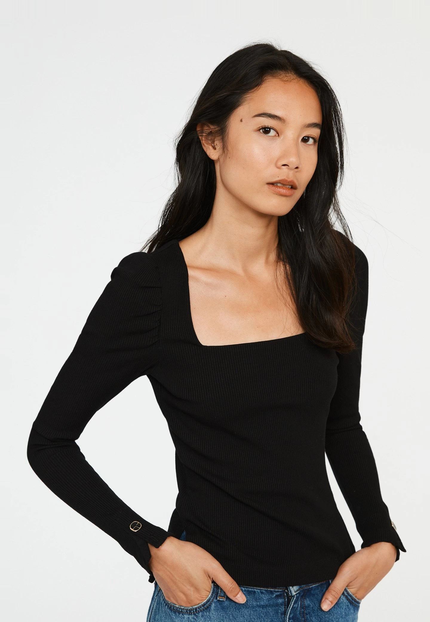 CLAUDIE PIERLOT Tumi - T-Shirt À Manches Longues - Noir 6 CLAUDIE PIERLOT Tumi - T-Shirt À Manches Longues - Noir – Image 4