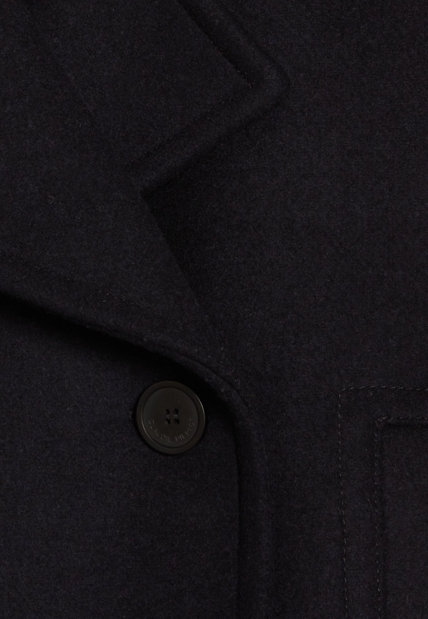 CLAUDIE PIERLOT Gaspard - Manteau Court - Marine Profond 8 CLAUDIE PIERLOT Gaspard - Manteau Court - Marine Profond – Image 6