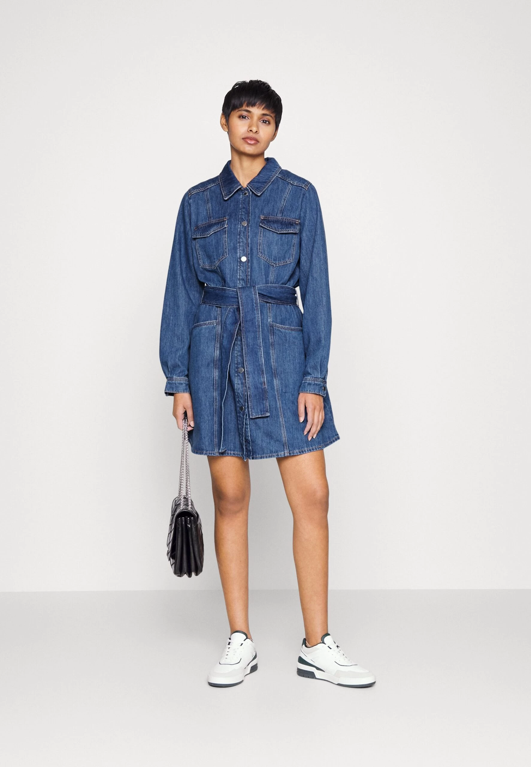 CLAUDIE PIERLOT Robe En Jean - Denim Blue 4 CLAUDIE PIERLOT Robe En Jean - Denim Blue – Image 2
