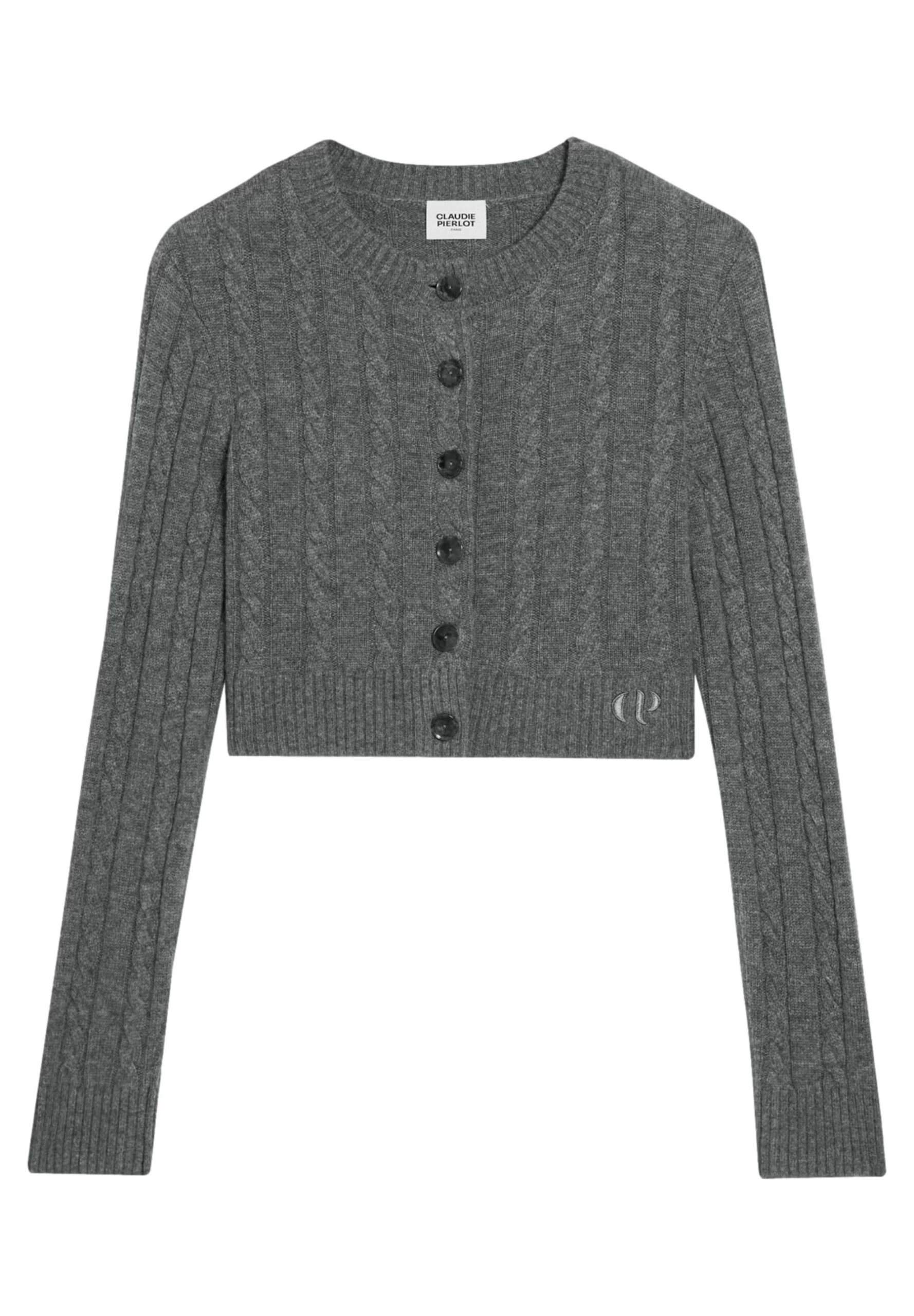 CLAUDIE PIERLOT Mitan - Gilet - Gris Chine 7 CLAUDIE PIERLOT Mitan - Gilet - Gris Chine – Image 5