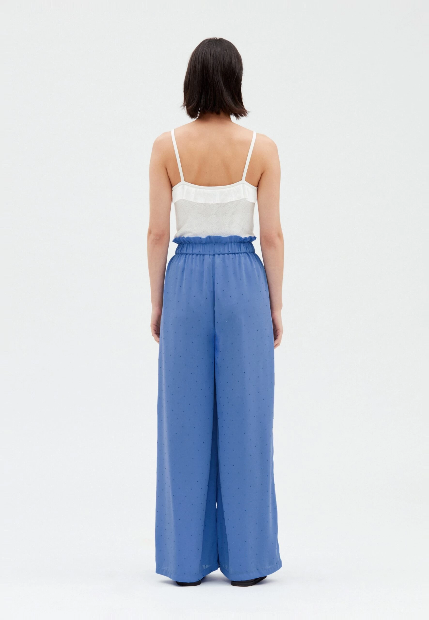 CLAUDIE PIERLOT Pantinstrass - Pantalon Classique - Bleu Ciel 5 CLAUDIE PIERLOT Pantinstrass - Pantalon Classique - Bleu Ciel – Image 3