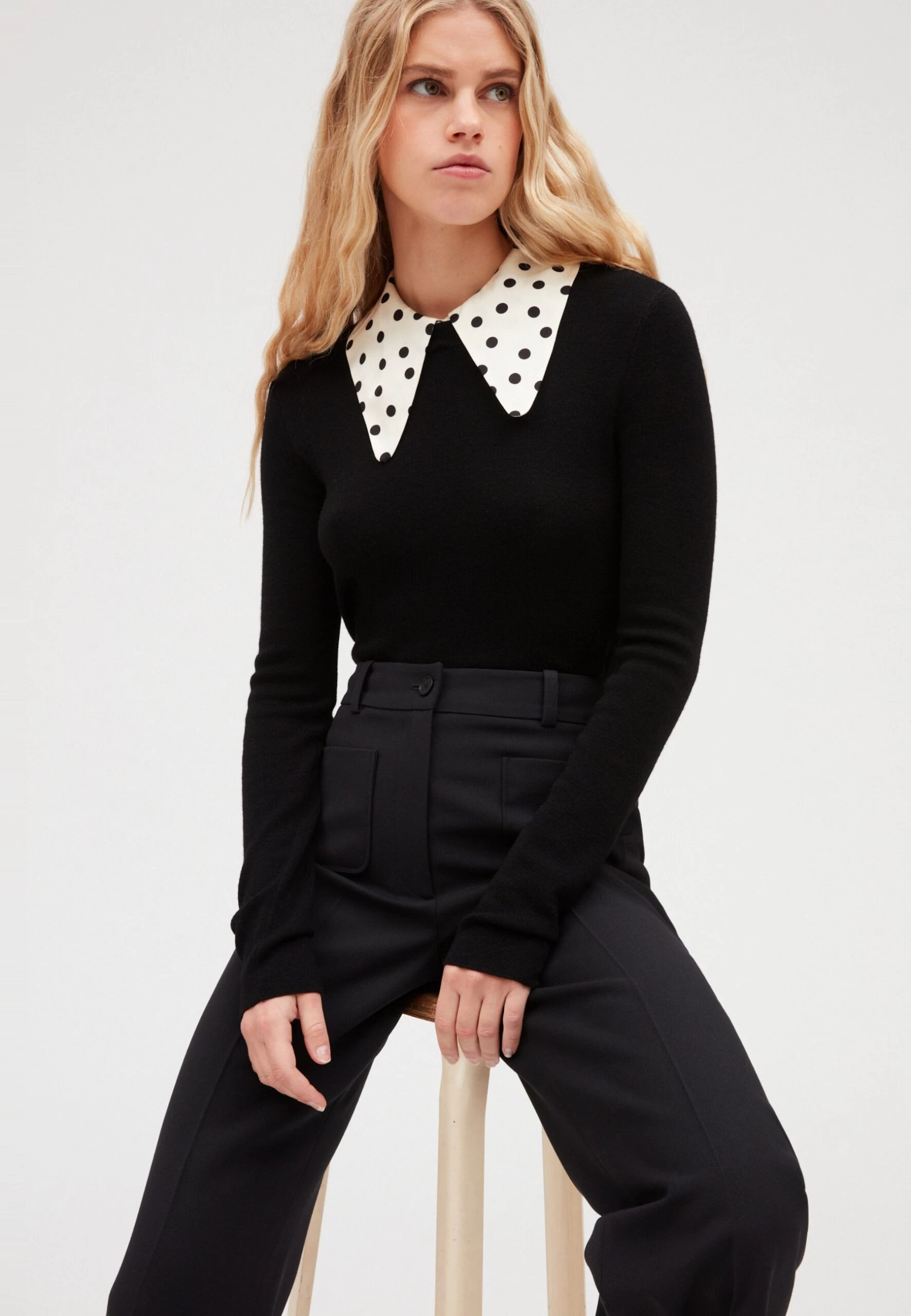 CLAUDIE PIERLOT Player - Pantalon Classique - Noir 6 CLAUDIE PIERLOT Player - Pantalon Classique - Noir â Image 4