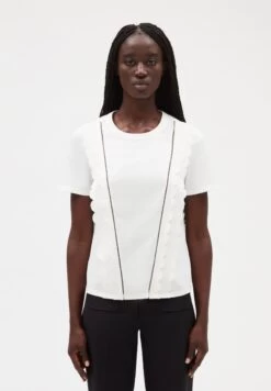 CLAUDIE PIERLOT Tupal - T-Shirt Imprimé - Ecru