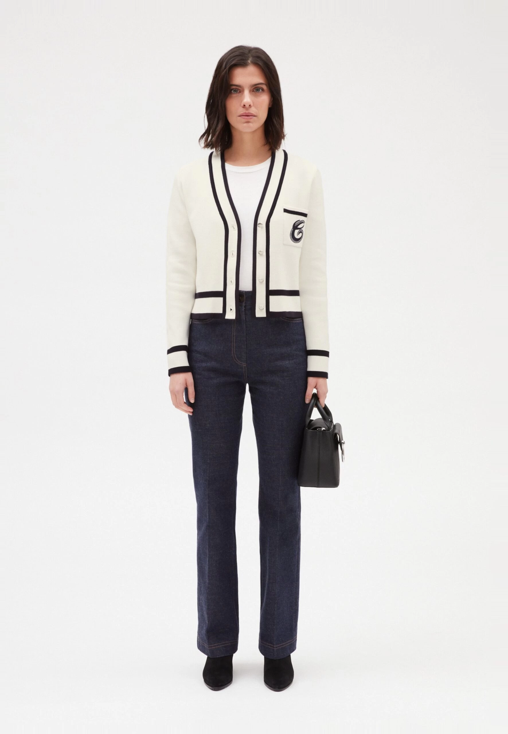 CLAUDIE PIERLOT Melusino - Gilet - Bicolore 4 CLAUDIE PIERLOT Melusino - Gilet - Bicolore – Image 2