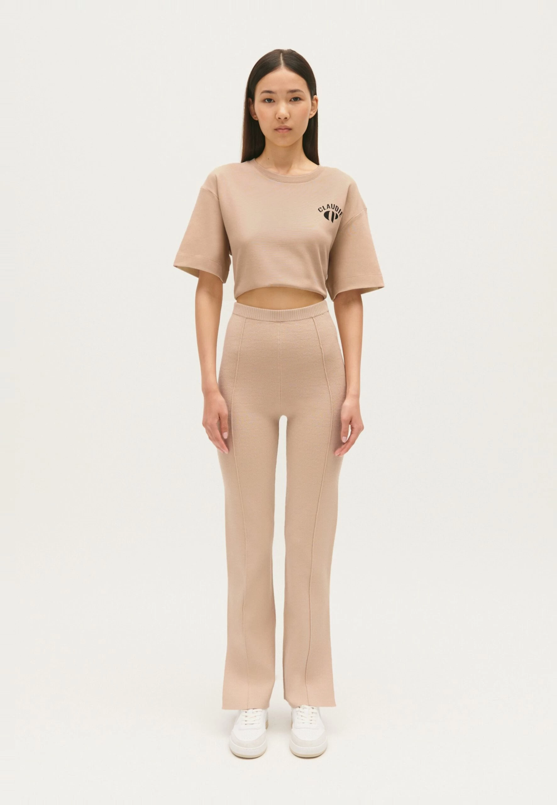 CLAUDIE PIERLOT Minusculeter - Pantalon De Survêtement - Beige Clair 6 CLAUDIE PIERLOT Minusculeter - Pantalon De Survêtement - Beige Clair – Image 4