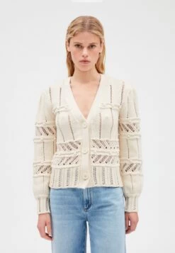 CLAUDIE PIERLOT Madelaine - Gilet - Ecru