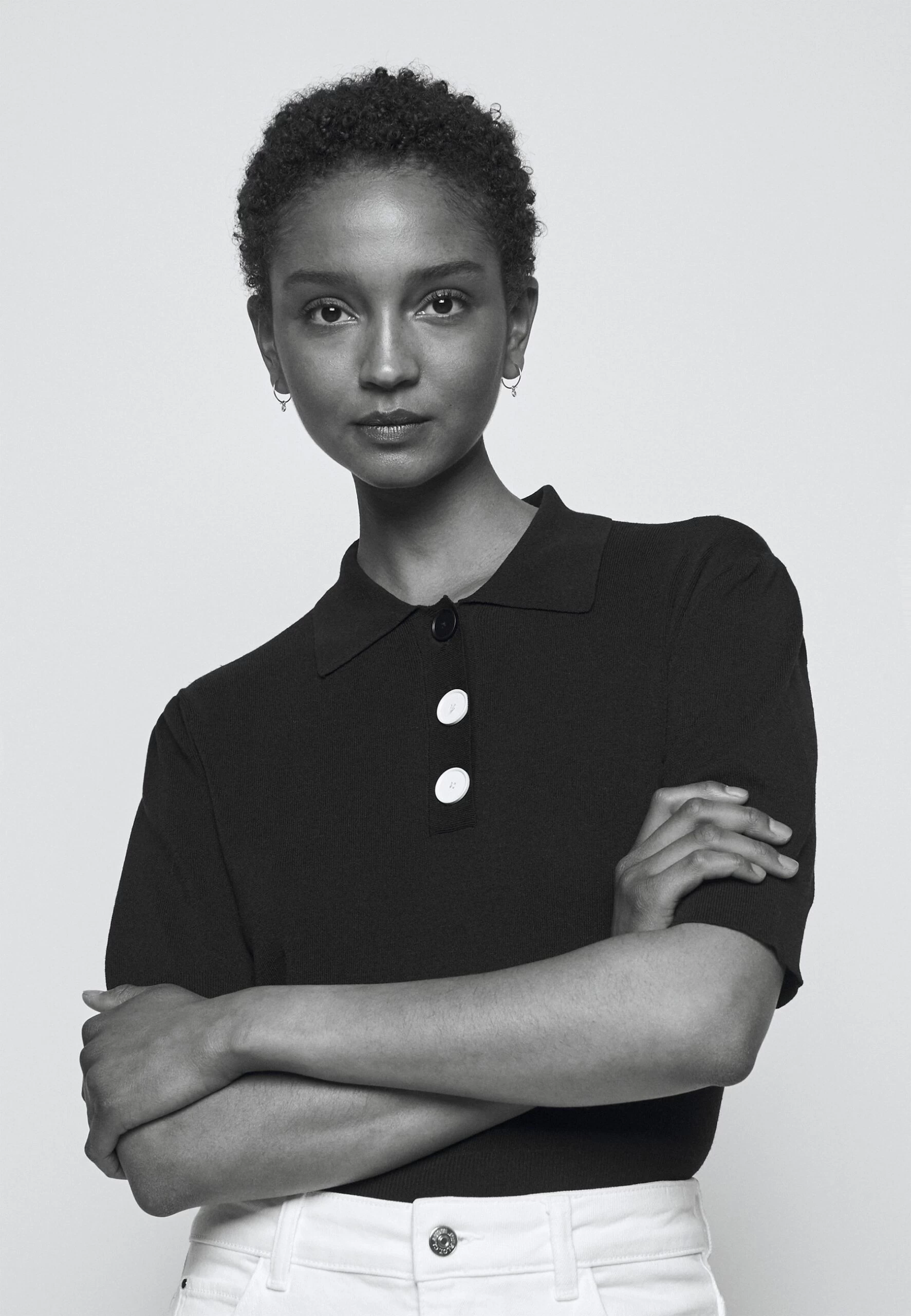 CLAUDIE PIERLOT Minima - Polo - Noir 6 CLAUDIE PIERLOT Minima - Polo - Noir â Image 4