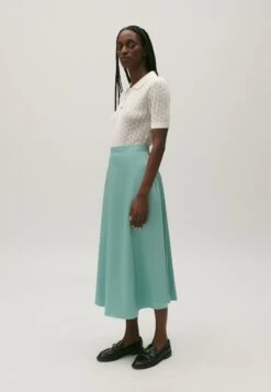 CLAUDIE PIERLOT Sapino - Jupe Trapèze - Vert Deau -Claudie Pierlot Mode 9c5a7a14f8254c07a0f0dc776006ba52