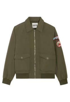CLAUDIE PIERLOT Gari - Blouson Bomber - Kaki -Claudie Pierlot Mode 9de9bfab853f4fc39627baa718b80804