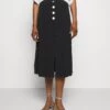 CLAUDIE PIERLOT Maxipli - Jupe Trapèze - Noir -Claudie Pierlot Mode 9e9eec3f22f544fb9f038f0984097cd8