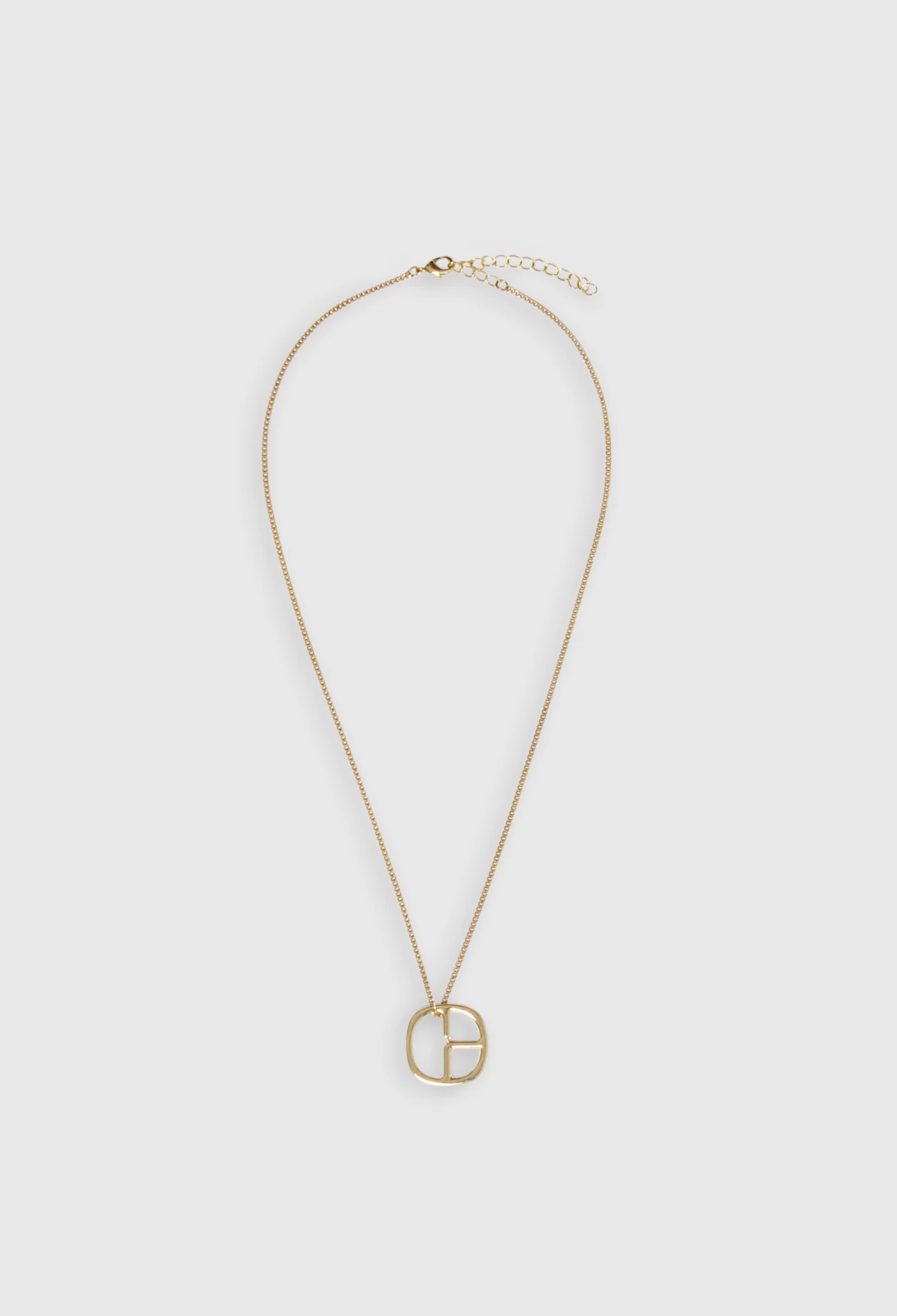 CLAUDIE PIERLOT Collier Pendentif Monogramme Doré