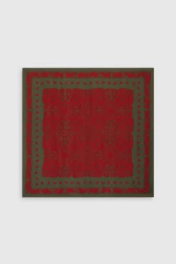 CLAUDIE PIERLOT Foulard Soie Kaki