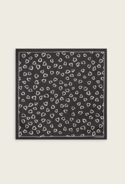 CLAUDIE PIERLOT Foulard Soie Cœurs