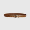CLAUDIE PIERLOT Ceinture Cuir Monogramme Marron -Claudie Pierlot Mode Claudie CFACE00193 G004 H 1
