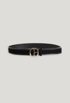 CLAUDIE PIERLOT Ceinture Cuir Suède Noir