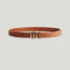 CLAUDIE PIERLOT Ceinture Cuir Suède Caramel
