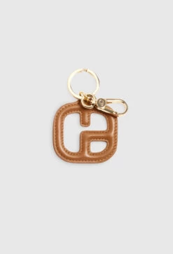 CLAUDIE PIERLOT Porte Clé Cuir Camel