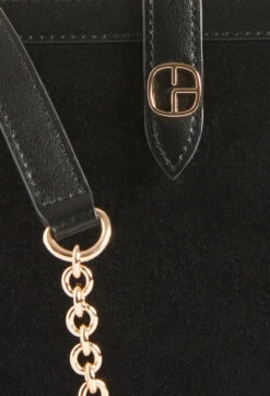 CLAUDIE PIERLOT Sac Pochette Cuir Suède Noir -Claudie Pierlot Mode Claudie CFAPM00150 B001 H 5