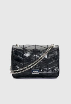 CLAUDIE PIERLOT Sac Angelo Cuir Noir