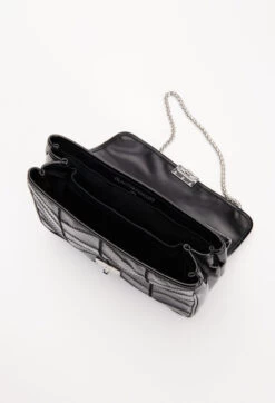 CLAUDIE PIERLOT Sac Angelo Cuir Noir -Claudie Pierlot Mode Claudie CFASA00323 B001 H 6