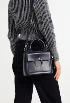 CLAUDIE PIERLOT Sac Anouck Mini Cuir Marine -Claudie Pierlot Mode Claudie CFASA00362 D002 H 2