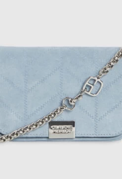 CLAUDIE PIERLOT Mini Sac Akilino Bleu Ciel Cuir -Claudie Pierlot Mode Claudie CFASA00397 07 H 4