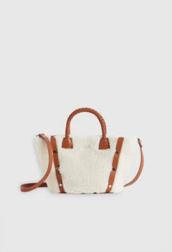 CLAUDIE PIERLOT Mini Sac Cabas Azelie Peau Lainée -Claudie Pierlot Mode Claudie CFASA00419 A004 H 3