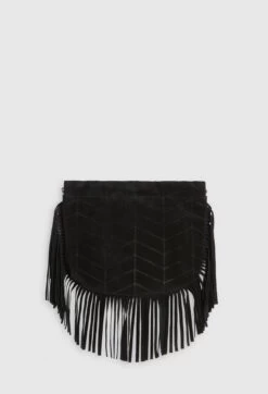 CLAUDIE PIERLOT Sac Anemone Frangé Cuir Suede 8 CLAUDIE PIERLOT Sac Anemone Frangé Cuir Suede -Claudie Pierlot Mode Claudie CFASA00433 B001 H 3