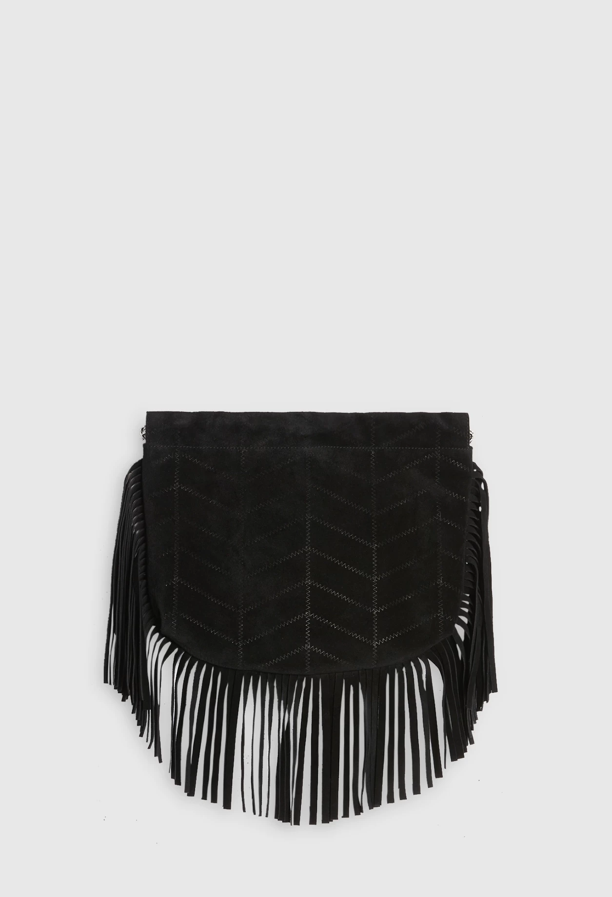 CLAUDIE PIERLOT Sac Anemone Frangé Cuir Suede 5 CLAUDIE PIERLOT Sac Anemone Frangé Cuir Suede – Image 3