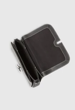 CLAUDIE PIERLOT Sac Anouchka Cuir Noir -Claudie Pierlot Mode Claudie CFASA00449 B001 H 3