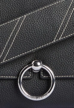 CLAUDIE PIERLOT Sac Anouchka Cuir Noir -Claudie Pierlot Mode Claudie CFASA00449 B001 H 9