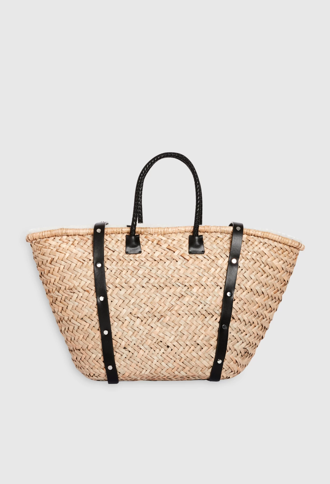 CLAUDIE PIERLOT Panier Paille Et Shearling 6 CLAUDIE PIERLOT Panier Paille Et Shearling – Image 4