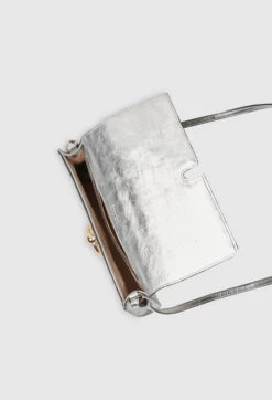 CLAUDIE PIERLOT Pochette Anouck Cuir Argent -Claudie Pierlot Mode Claudie CFASA00454 L007 H 3