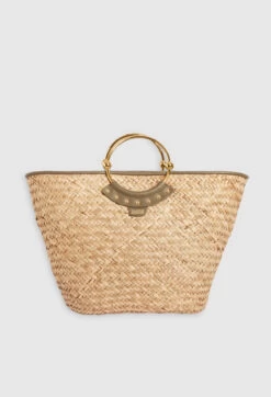 CLAUDIE PIERLOT Grand Panier Amily Paille