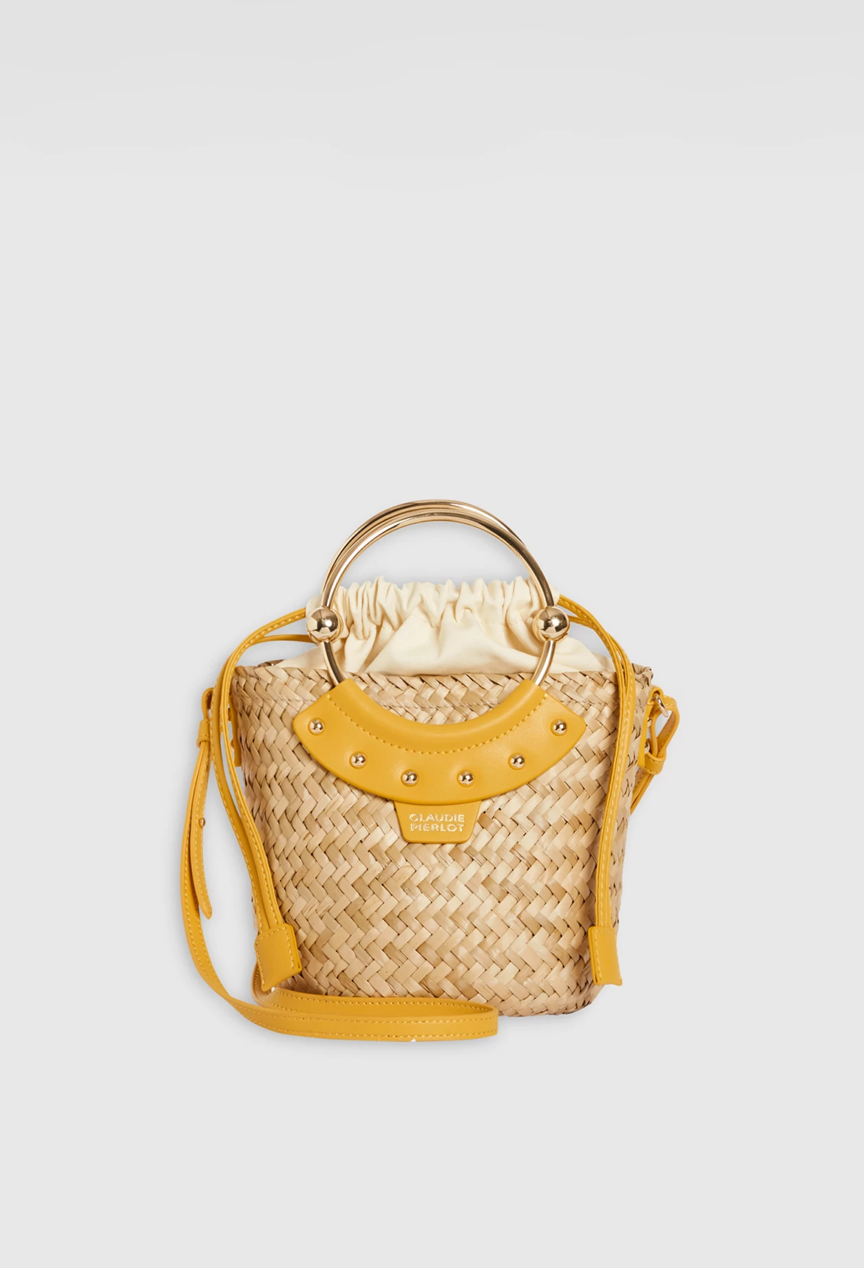 CLAUDIE PIERLOT Mini Panier Abeille Paille 3 CLAUDIE PIERLOT Mini Panier Abeille Paille
