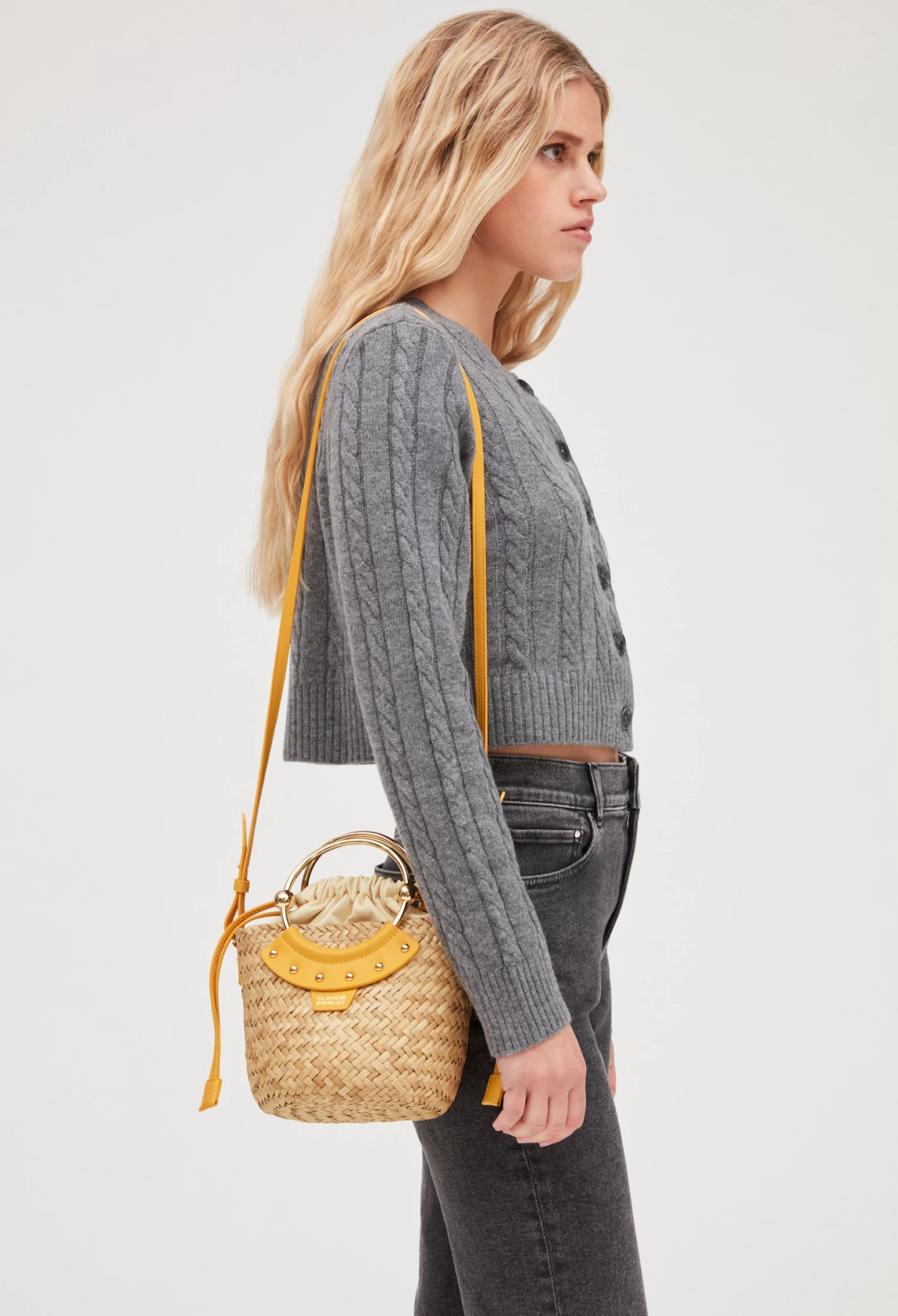 CLAUDIE PIERLOT Mini Panier Abeille Paille 4 CLAUDIE PIERLOT Mini Panier Abeille Paille – Image 2