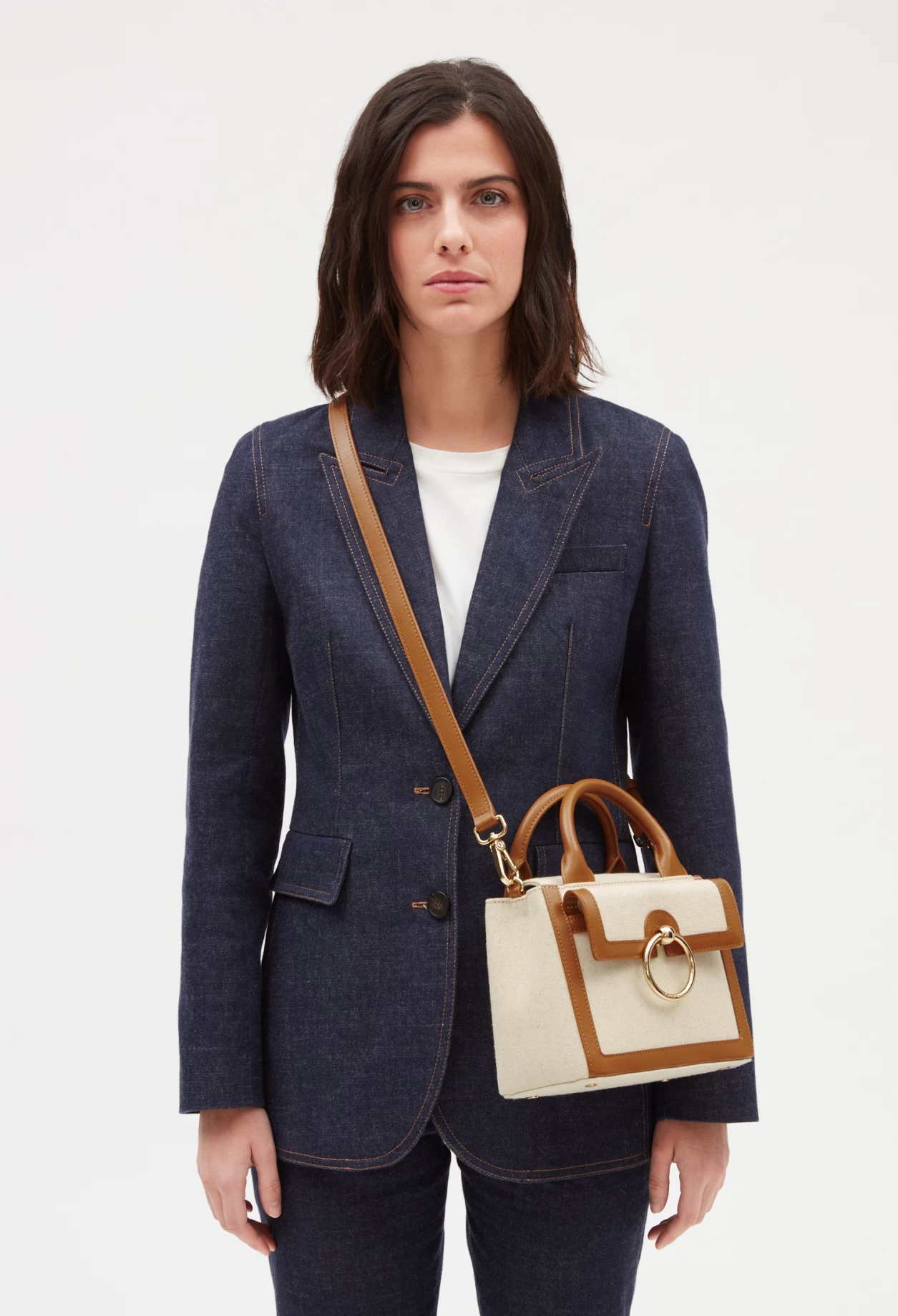 CLAUDIE PIERLOT Sac Anouck Toile Beige 4 CLAUDIE PIERLOT Sac Anouck Toile Beige – Image 2