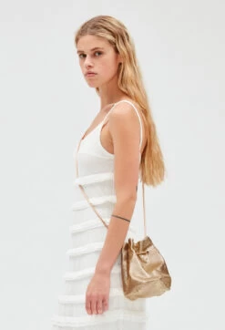 CLAUDIE PIERLOT Sac Cotte De Maille Dorée -Claudie Pierlot Mode Claudie CFASA00521 E003 H 2