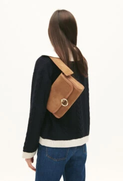 CLAUDIE PIERLOT Sac Anoushka Cuir Suède Caramel -Claudie Pierlot Mode Claudie CFASA00530 G004 H 2