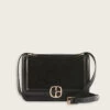 CLAUDIE PIERLOT Sac Alberto Cuir Suède Noir -Claudie Pierlot Mode Claudie CFASA00531 B001 H 1