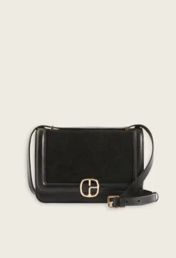 CLAUDIE PIERLOT Sac Alberto Cuir Suède Noir