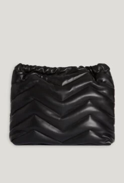 CLAUDIE PIERLOT Grand Sac Pochon Cuir Matelassé Noir -Claudie Pierlot Mode Claudie CFASA00539 B001 H 4