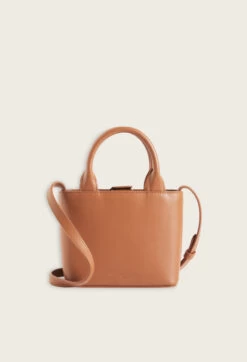 CLAUDIE PIERLOT Mini Sac Anouck Cuir Caramel -Claudie Pierlot Mode Claudie CFASA00551 G004 H 4