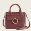 CLAUDIE PIERLOT Sac Anouck Cuir Bordeaux -Claudie Pierlot Mode Claudie CFASA00573 C009 H 1