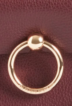 CLAUDIE PIERLOT Mini Sac Anouck Cuir Grainé Bordeaux -Claudie Pierlot Mode Claudie CFASA00577 C009 H 5